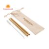 Bamboo Reusable Straws with Bag, wholesale