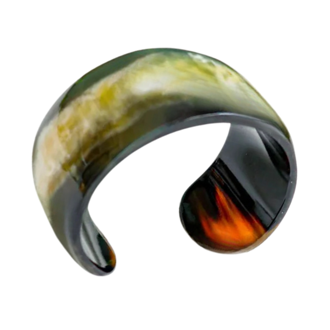 Real Horn Bangles Wide C Cuff, wholesale, bulk