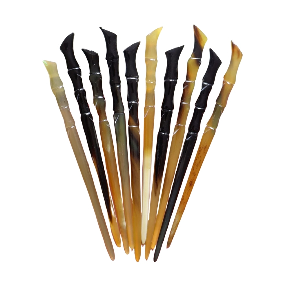 bamboo shaped horn hair sticks, bulk, wholesale