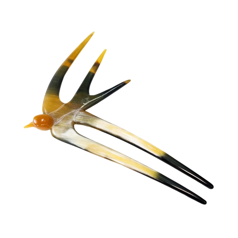 bird shaped horn hair fork, bulk, wholesale