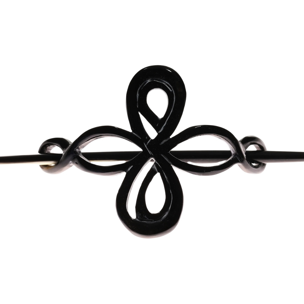 black horn hair barrette, bulk, wholesale