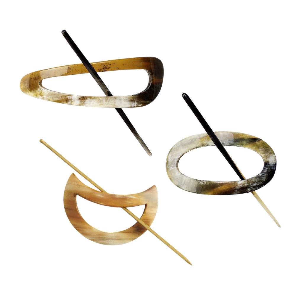 buffalo horn hair slider, wholesale, bulk