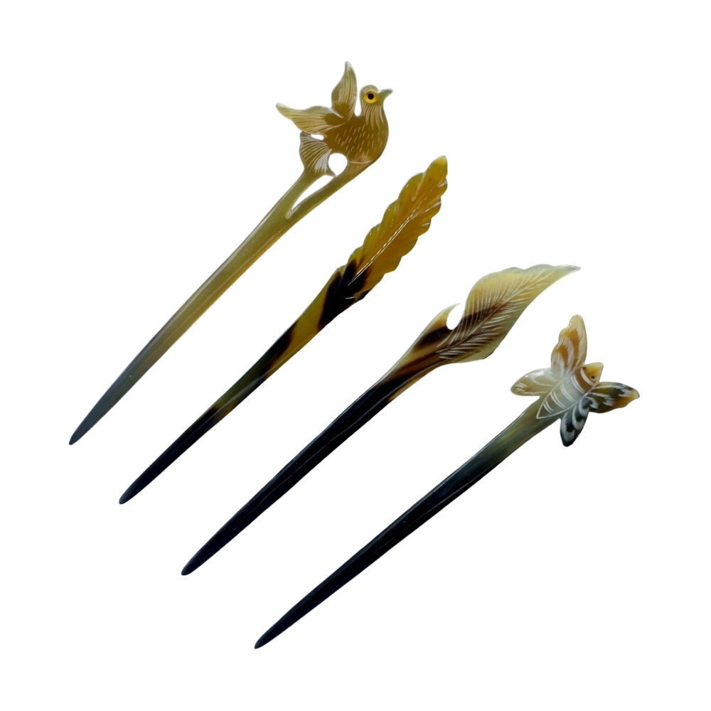 customized shape horn hair pin, wholesale, bulk