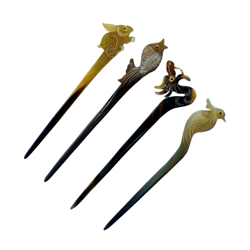 customized shape horn hair pin, wholesale, bulk