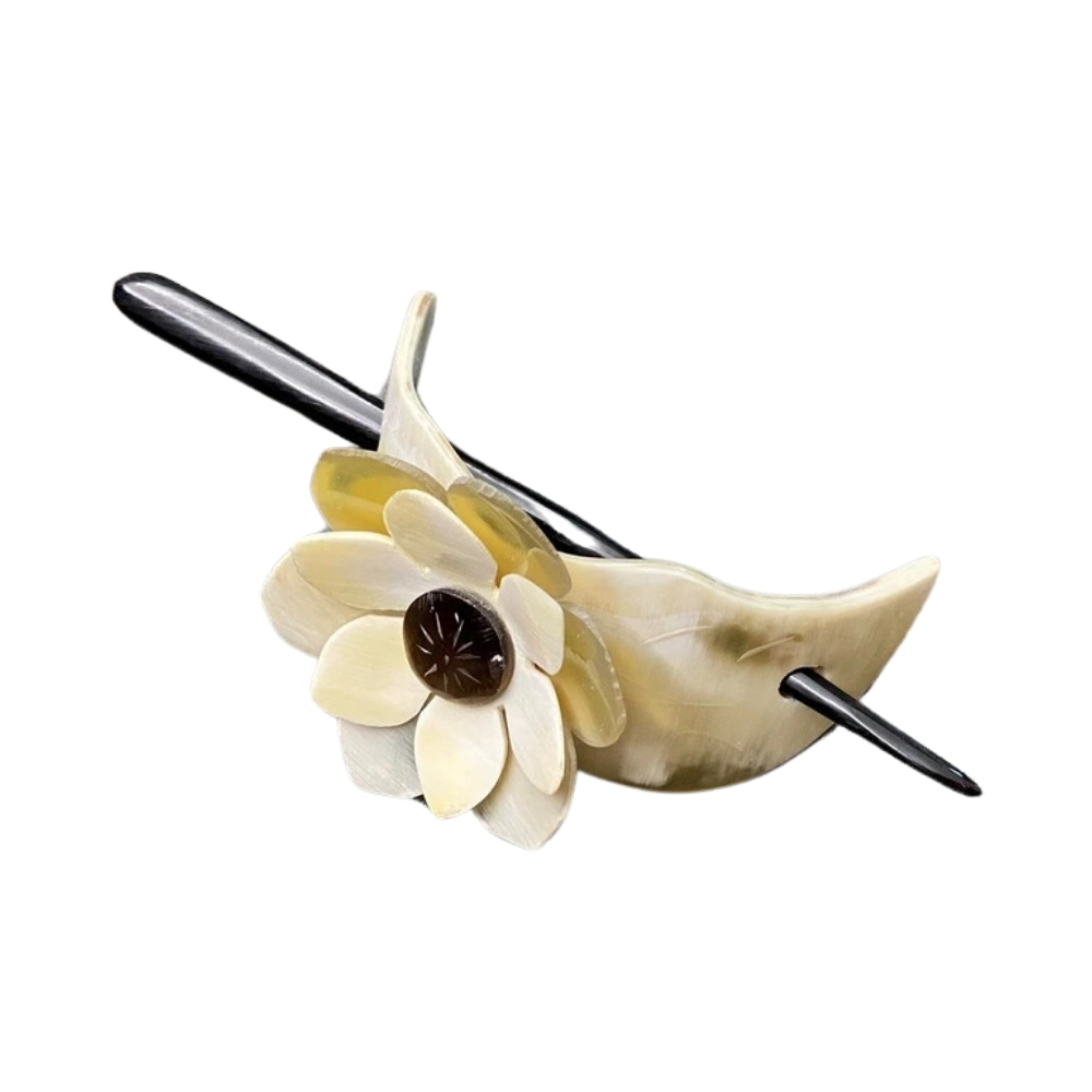 flower horn hair pin, wholesale, bulk