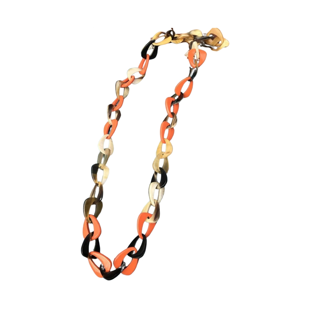 horn chain link necklace, wholesale, bulk
