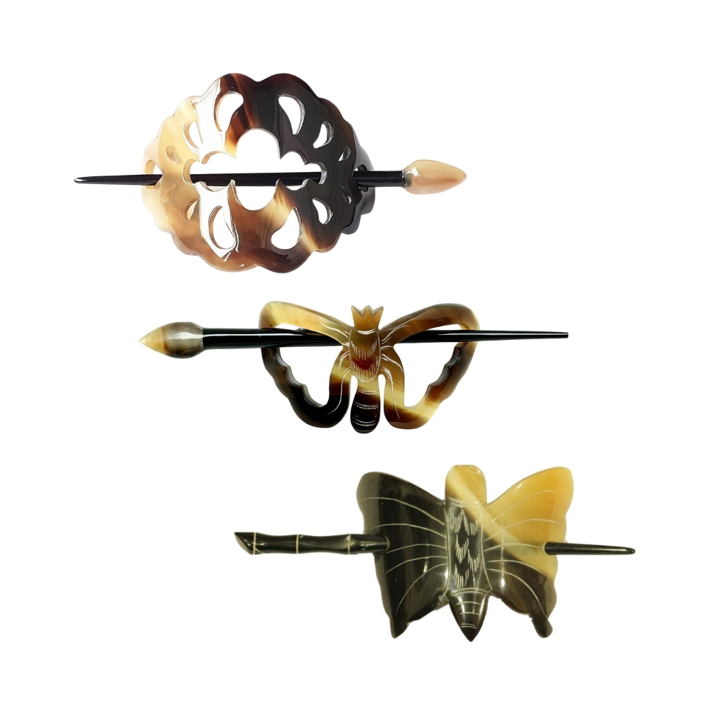 horn hair clips wholesale, bulk