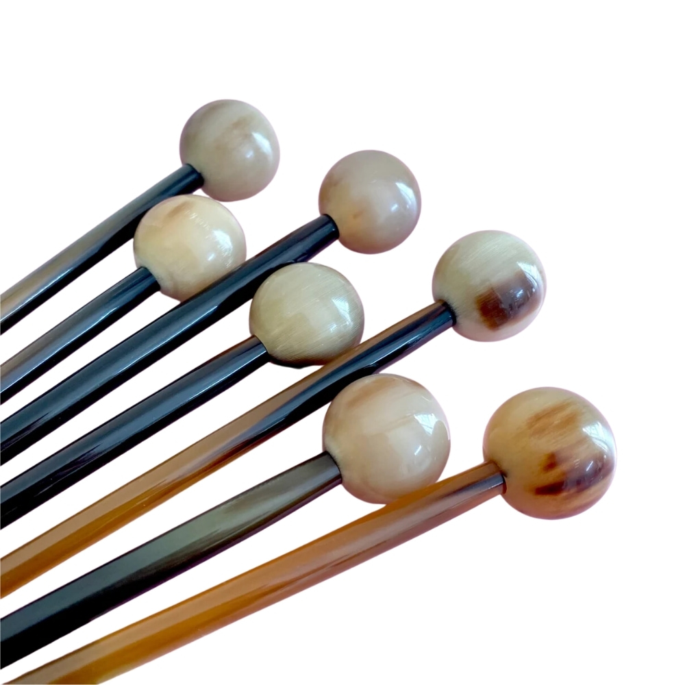 horn hair sticks with beads, bulk, wholesale