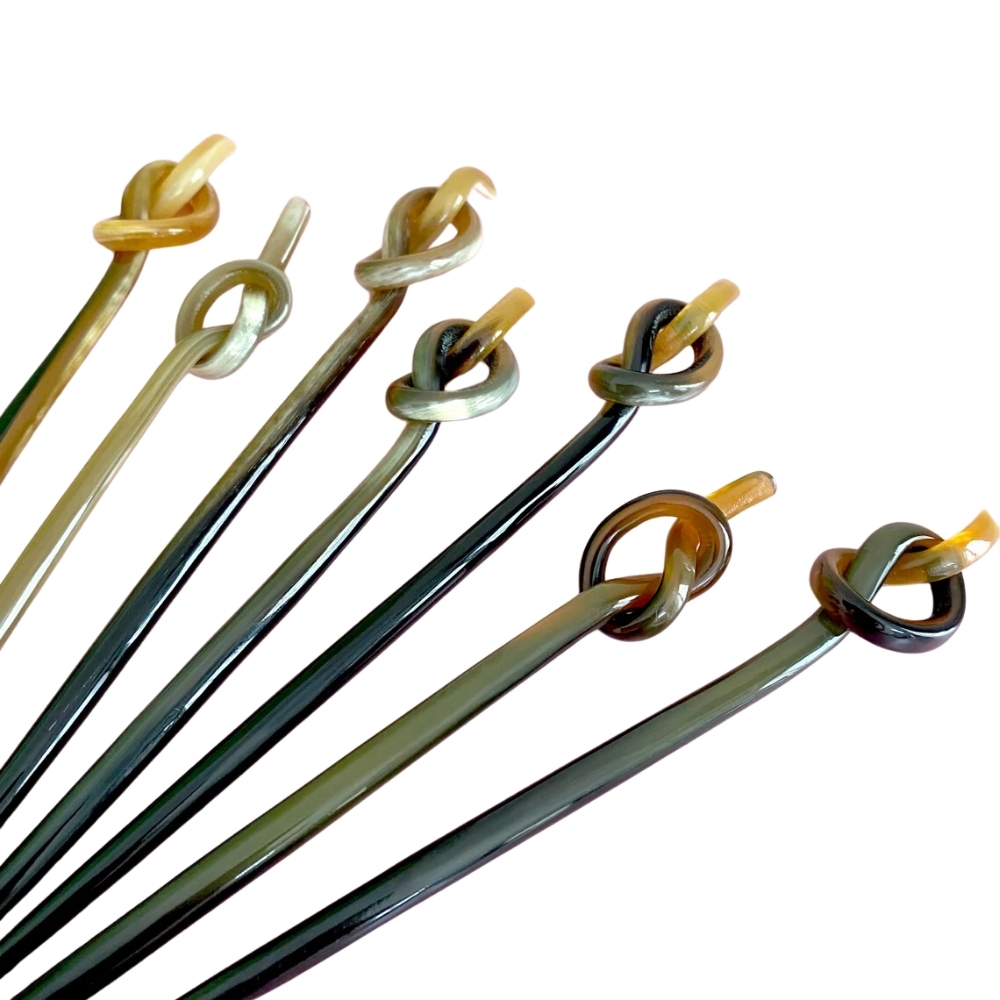 twisted horn hair sticks, wholesale, bulk