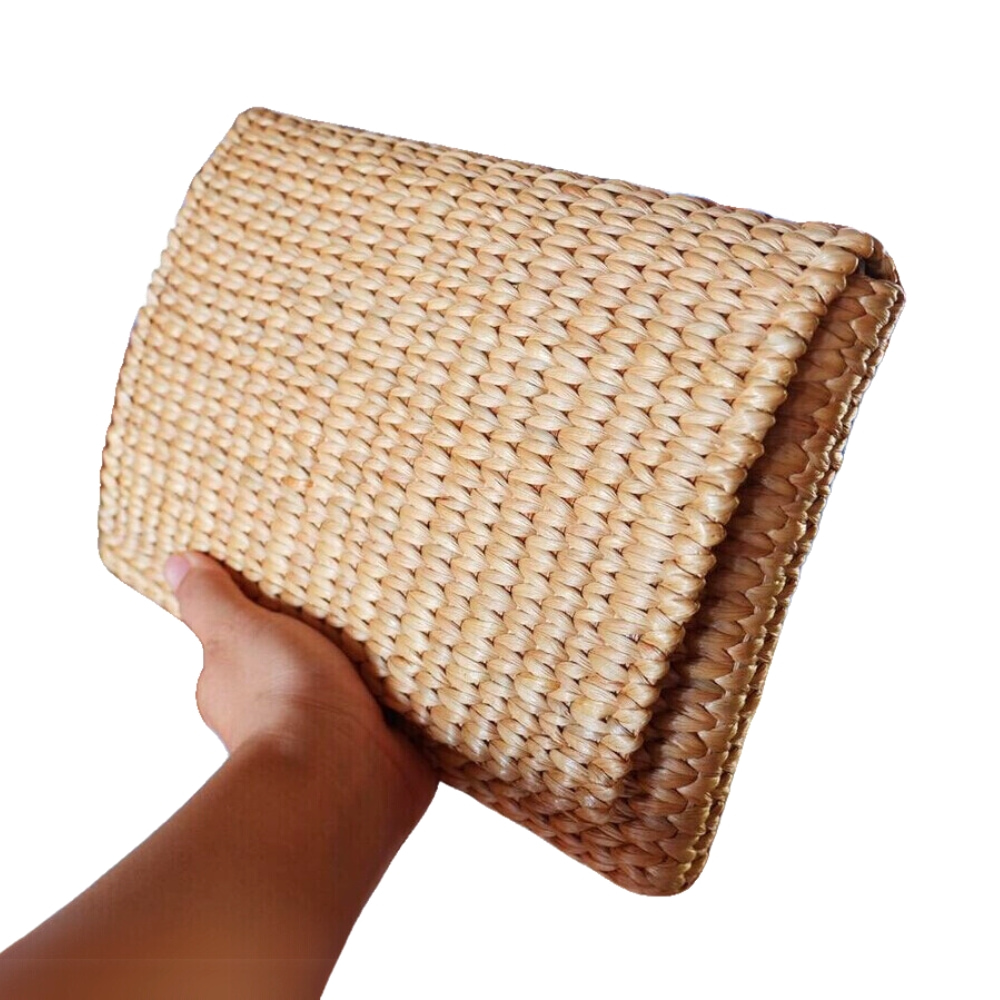 water hyacinth clutch bag, wholesale, bulk