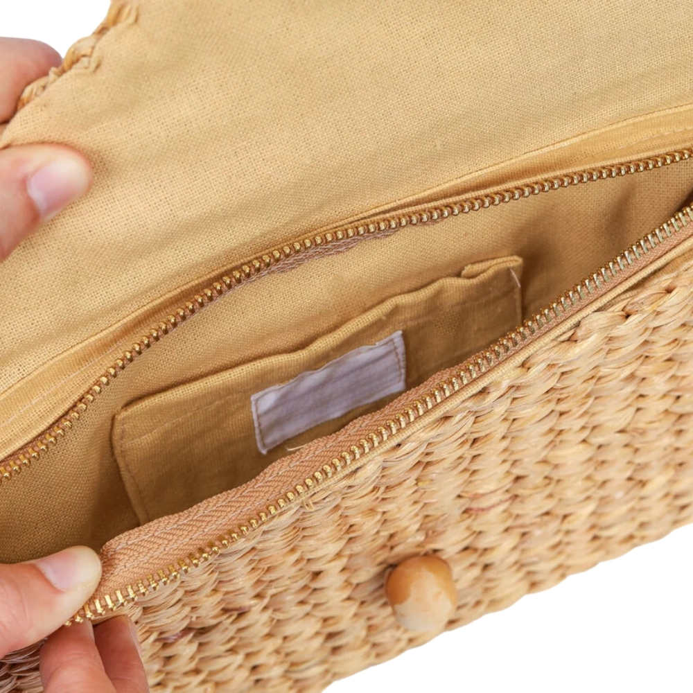 water hyacinth purse clutch bag, wholesale, bulk