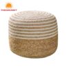 Natural Jute Pouf Ottoman, wholesale