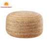 Round Jute Pouf Ottoman, wholesale