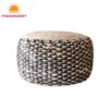 Small Round Jute Pouf Ottomam, wholesale