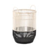 black and white rattan basket, wholesale, bulk