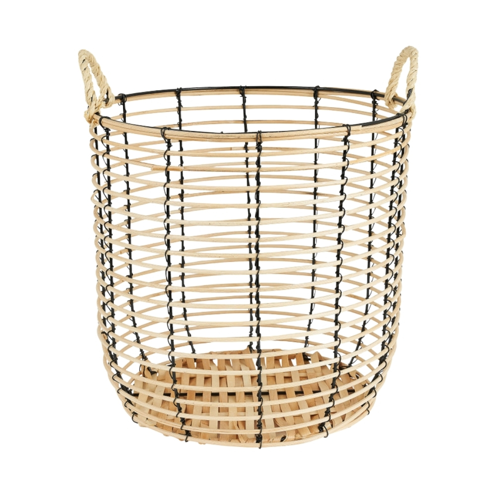 rattan basket with handle, wholesale, bulk
