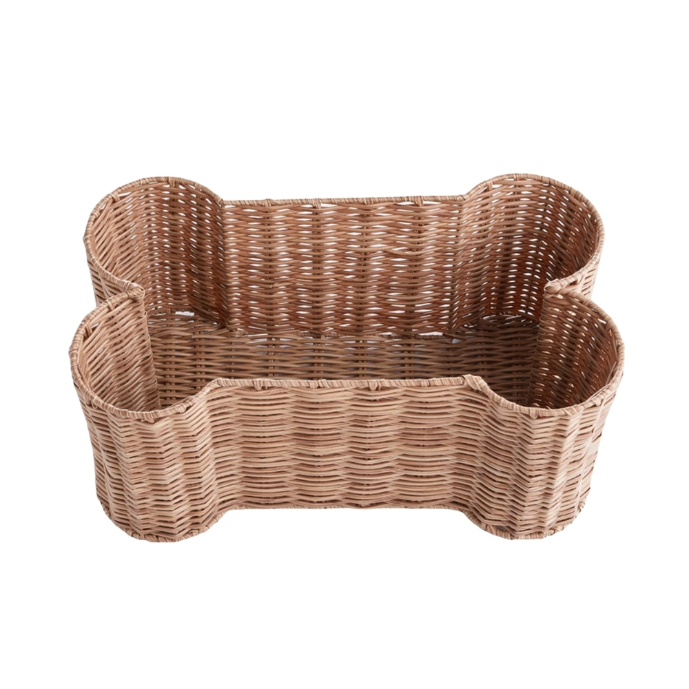 rattan bone shaped basket, bulk, wholesale