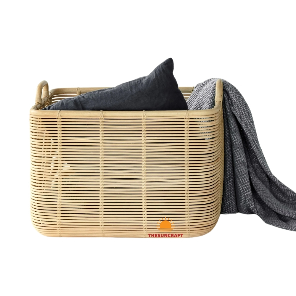 rectangular rattan basket, wholesale, bulk