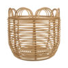 scallop rattan basket, wholesale, bulk