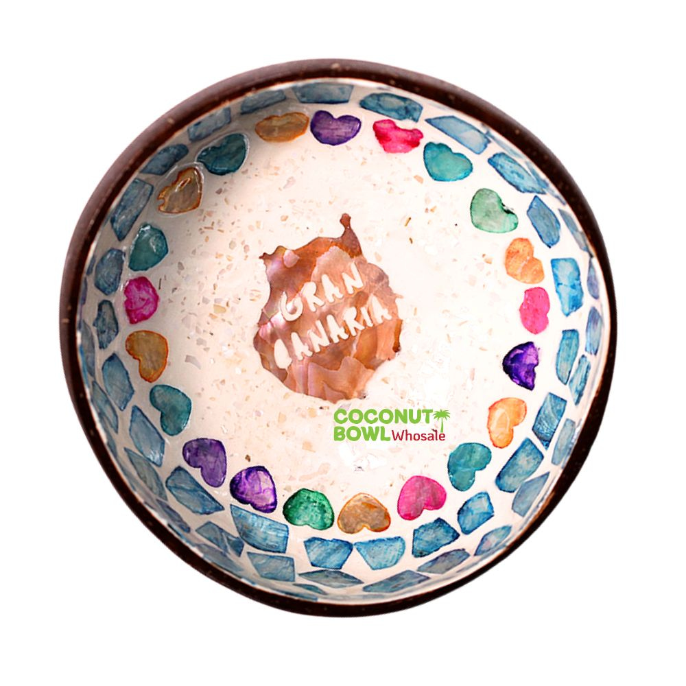 Custom Island Logo Coconut Bowls For Wholesale