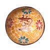 Salamander And Flower Coconut Bowl
