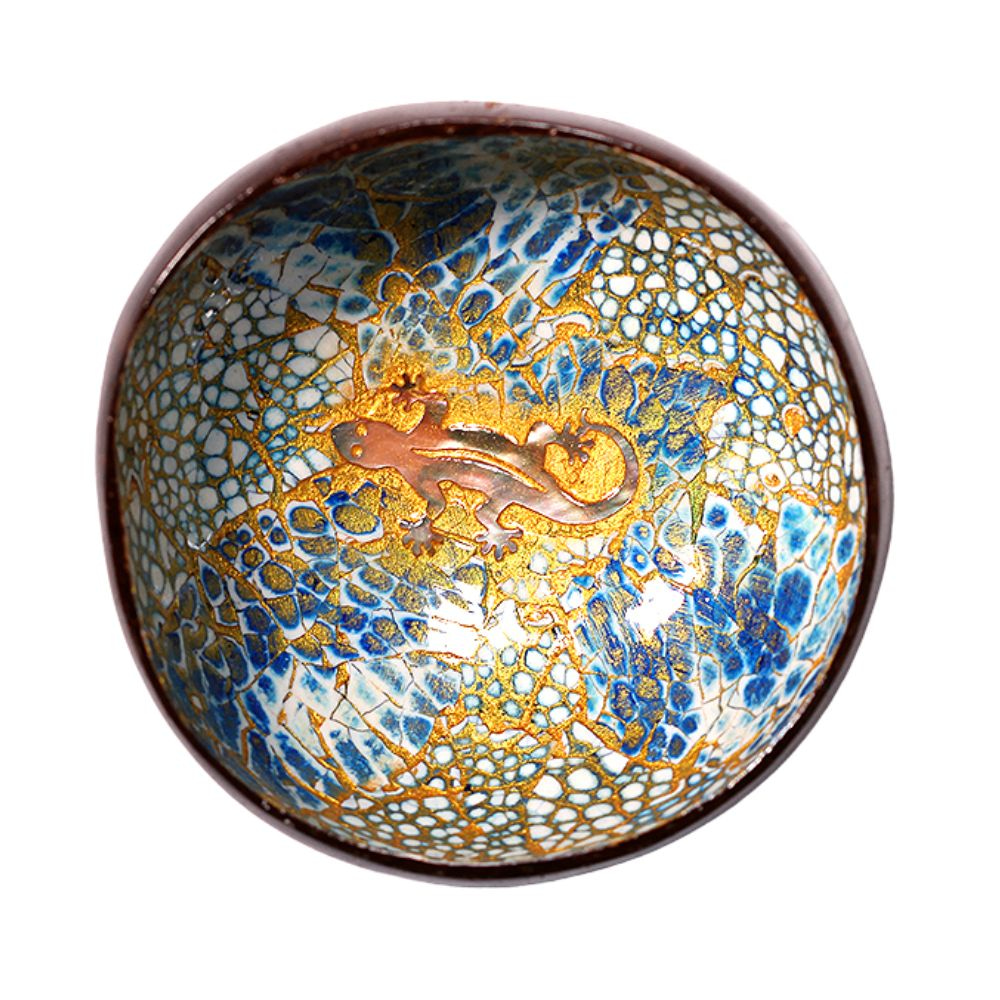 Salamander Design Mosaic Coconut Bowl