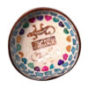 Salamander Motif Mother Of Pearl Coconut Bowl