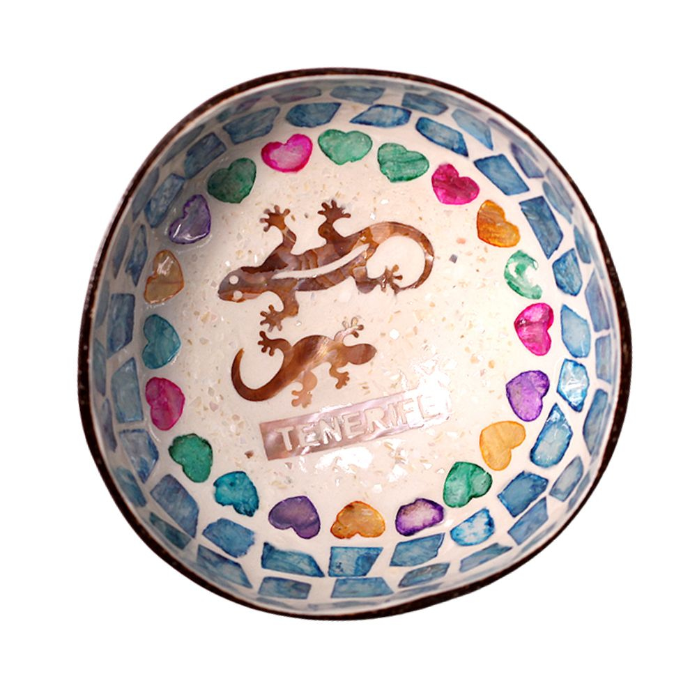 Salamander Motif Mother Of Pearl Coconut Bowl (2)