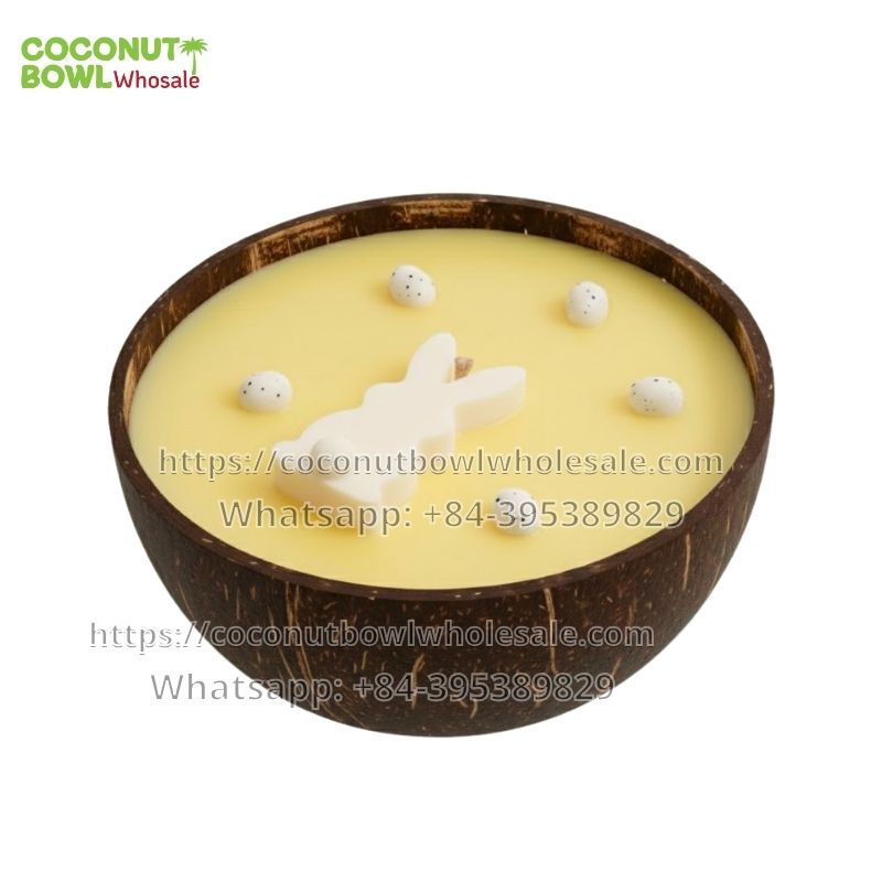 Coconut Candle Bowl Easter Wholesale Vietnam (CCB-0002)