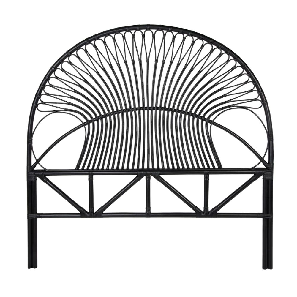 Wholesale black rattan bed headboard (TSBH-0003)