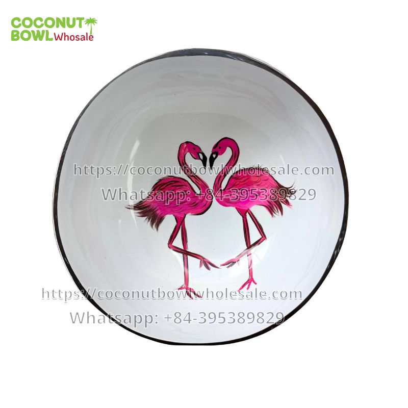 Vietnamese Lacquered Coconut Bowl (TSCB-0077)