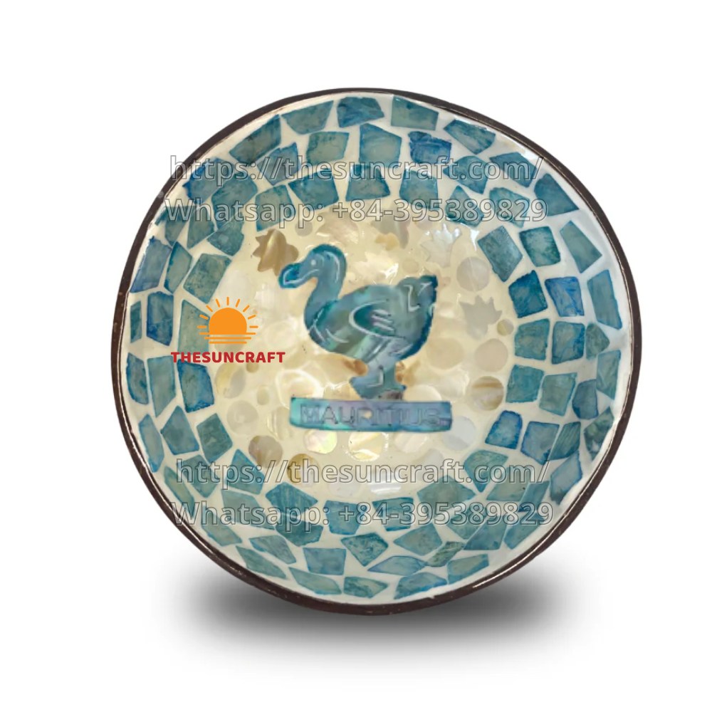 Dodo Bird Mother of Pearl Coconut Bowl Wholesale Vietnam (TSCB-0124)