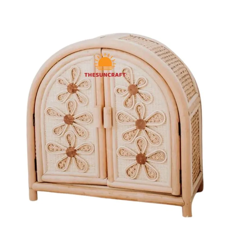 Adorable Small Daisy Rattan Cabinet, wholesale