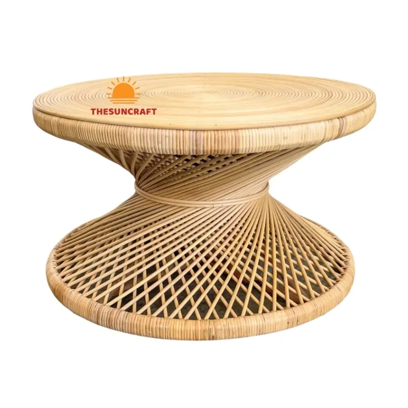 Bohemian Natural Rattan Coffee Table