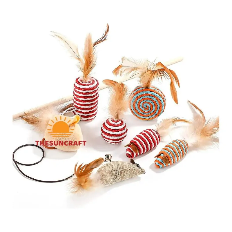 Cat Toy With Seagrass Rope (TSPT-0020)