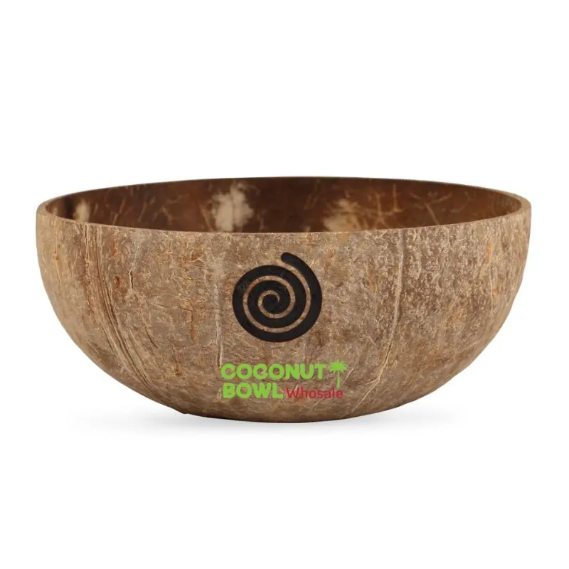 Coconut Shell Bowl Laser Engraving, wholesale