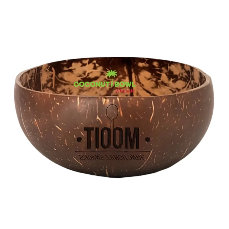 Coconut Shell Bowl with Logo Engrave, wholesale