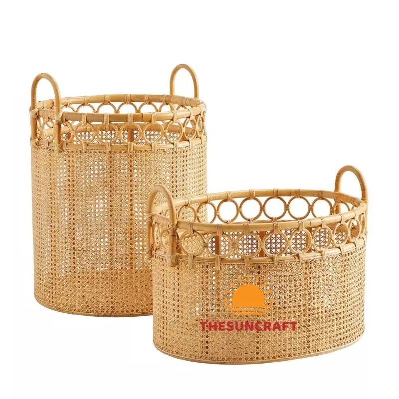 Handwoven Rattan Basket (TSRTB-0004)
