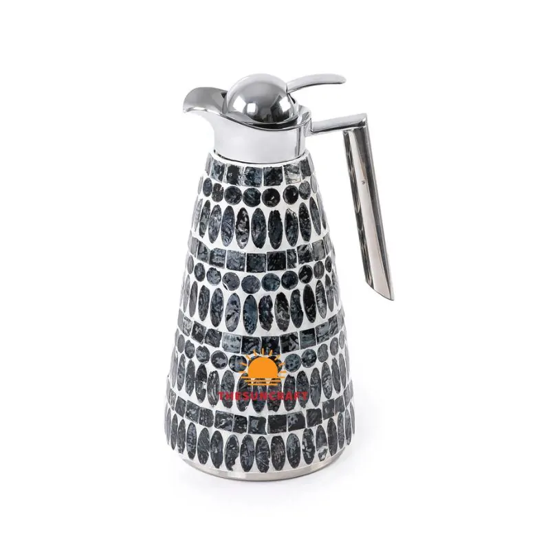 Mother Of Pearl Inlay Thermos Black Pattern, wholesale