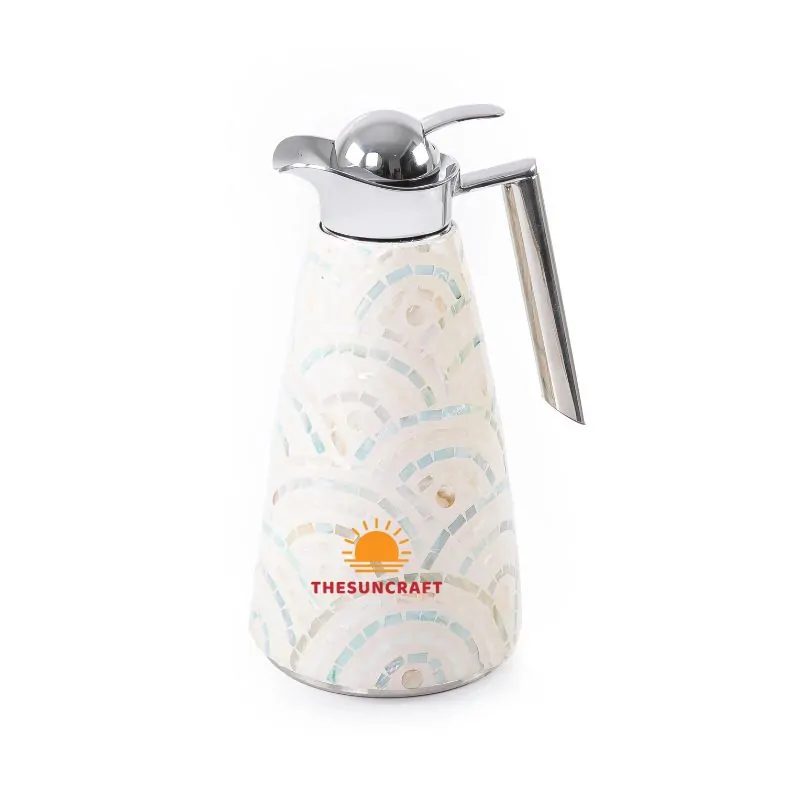 Mother Of Pearl Thermos White Pattern, wholesale