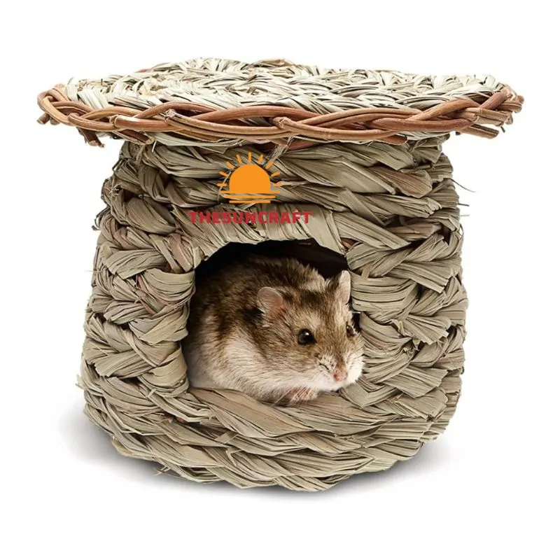 Natural Grass Woven Hut For Hamster (TSPH-0017)