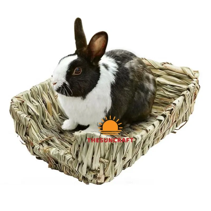 Natural Woven Grass Bed Nest Rabbit (TSPH-0012)