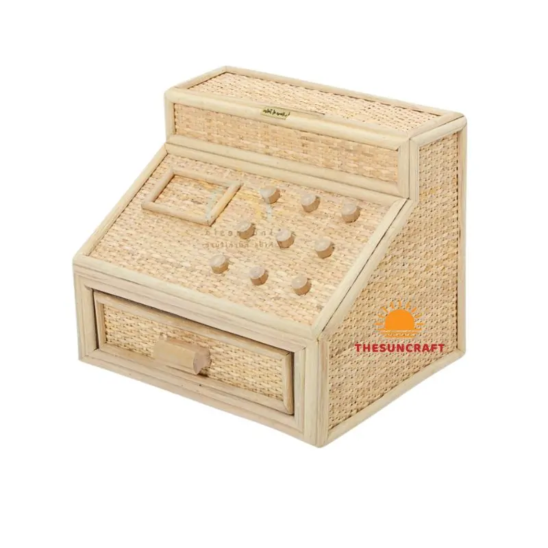 Rattan Cashier Macine Toy, wholesale