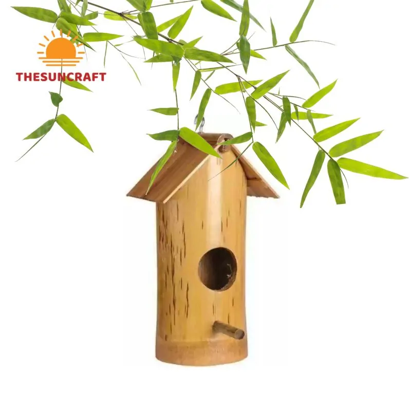 Round Bamboo Bird Houses; wholesale