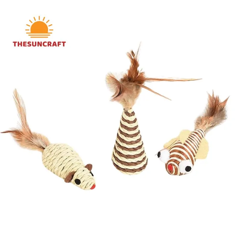 Toy Seagrass Mouse For Cat (TSPT-0019)