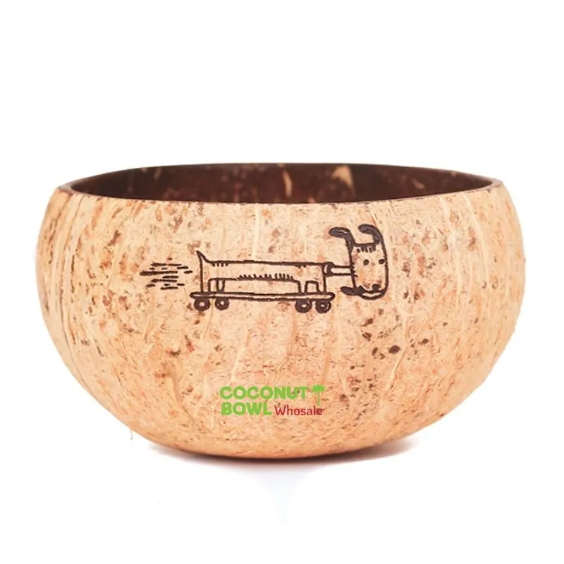 Carved Coconut Bowl Kids, wholesale