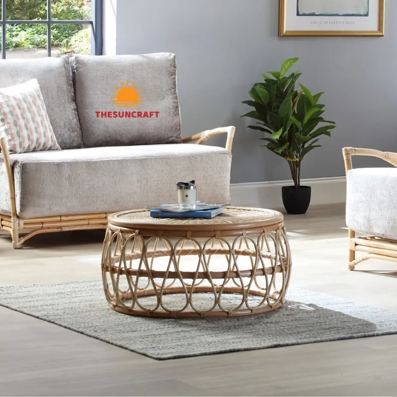 beverly rattan coffee table