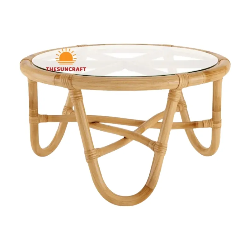 cane indoor center table, wholesale