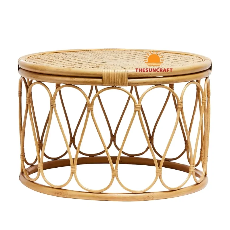 large round rattan coffee table, wholesale