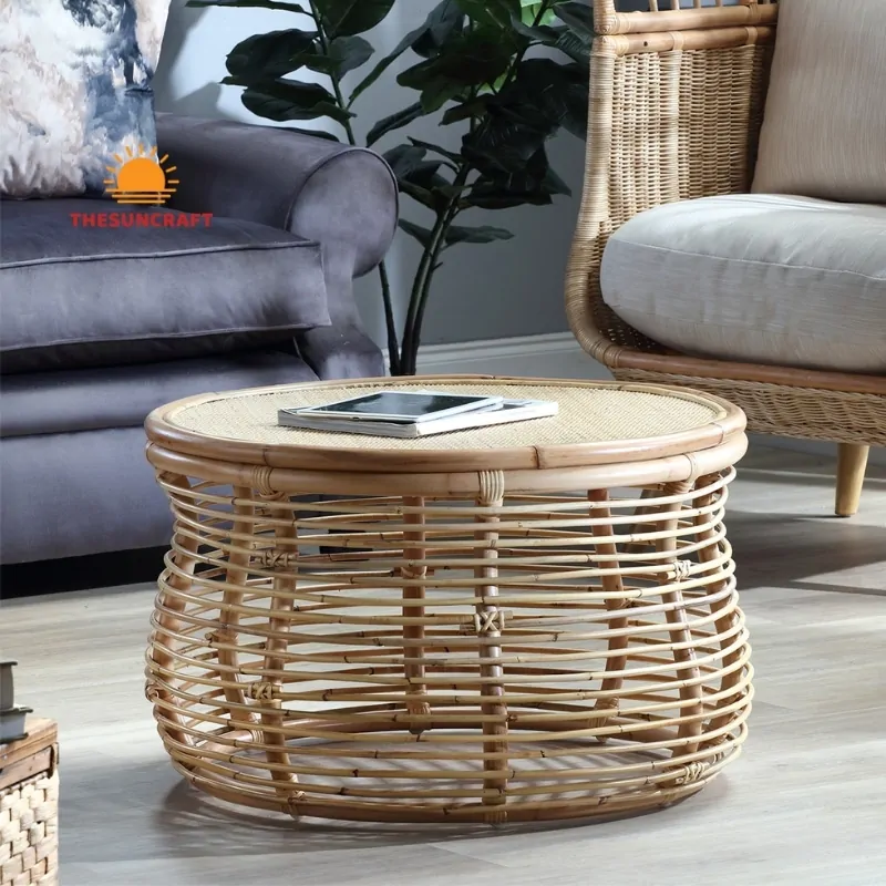 natural rattan coffee table, wholesale